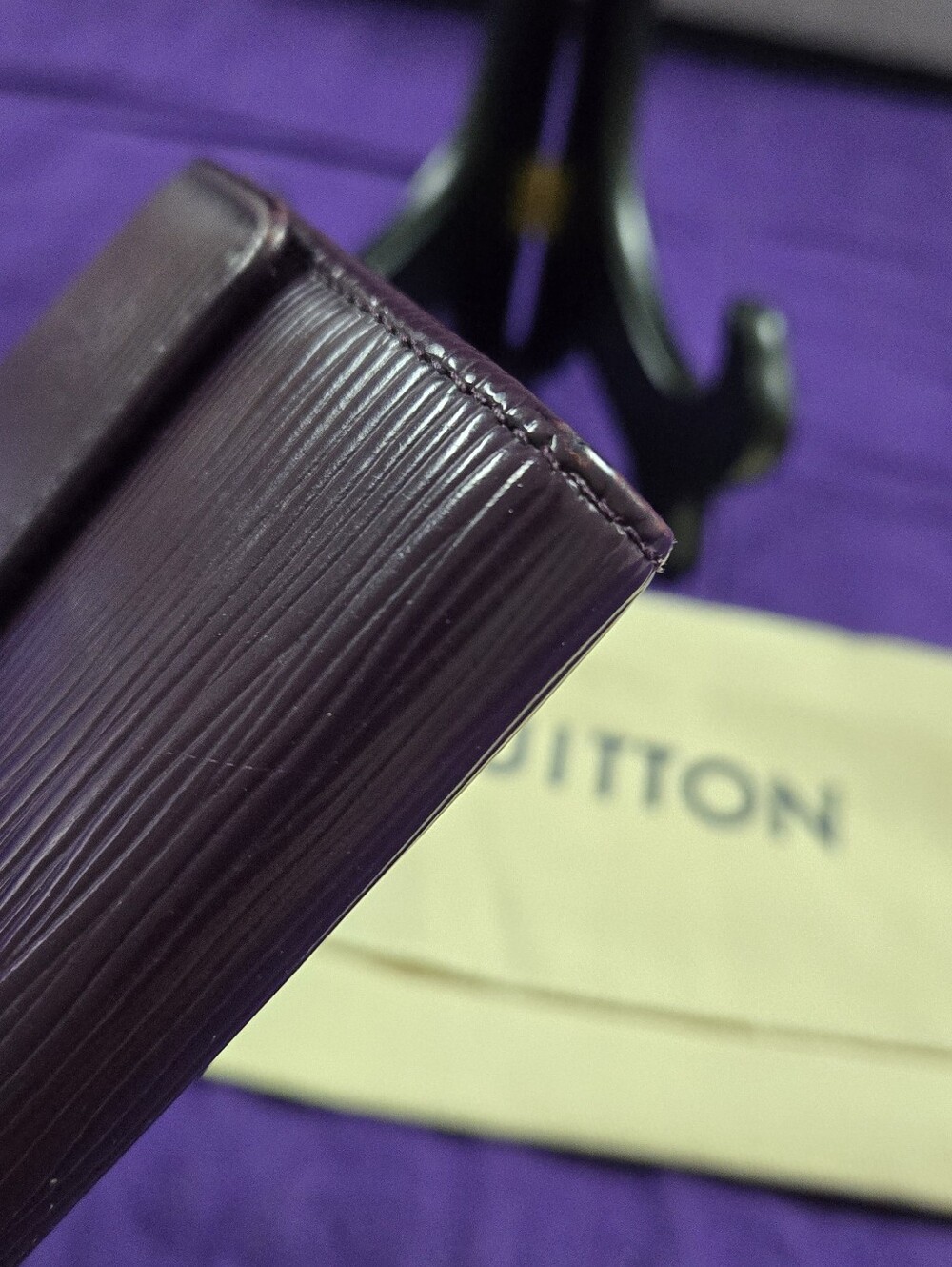 Louis Vuitton Plum Epi Leather Clutch Wallet - Picture 5 of 15